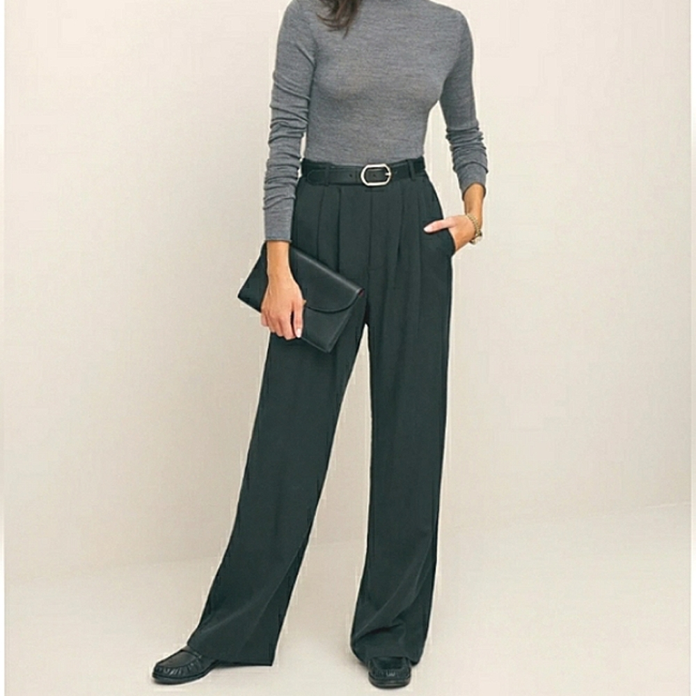 Reformation Mason Black Pants Trousers